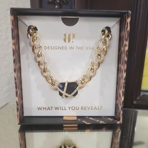 BP Gold and Black Statement Necklace